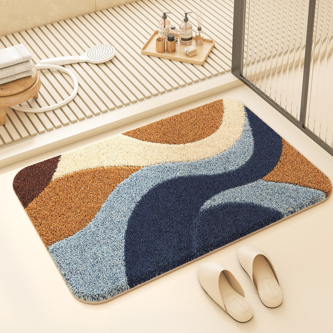 Colorful Geometric Design Bath Mat Kalsten