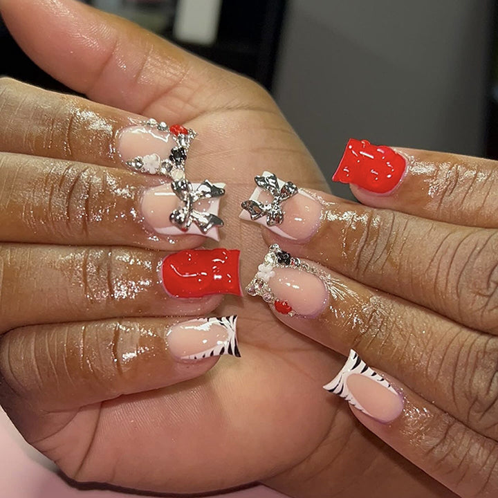 Artistic Nail Art with 3D Embellishments Kalsten