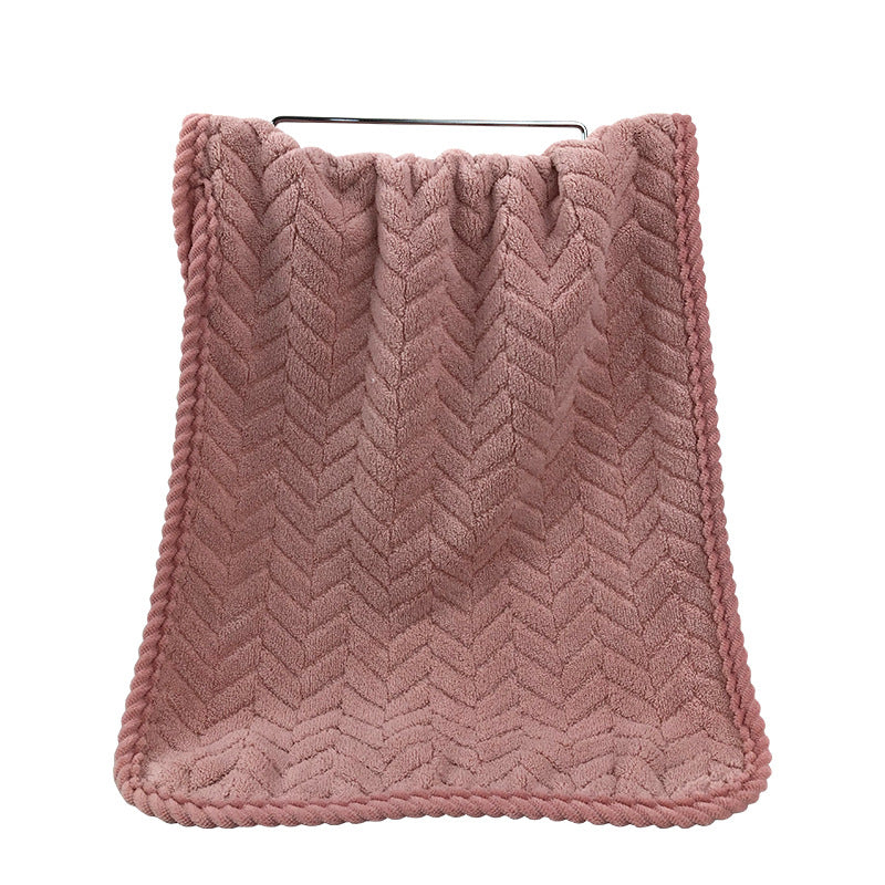Cozy Terry Bath Blanket with Modern Zigzag Pattern Kalsten