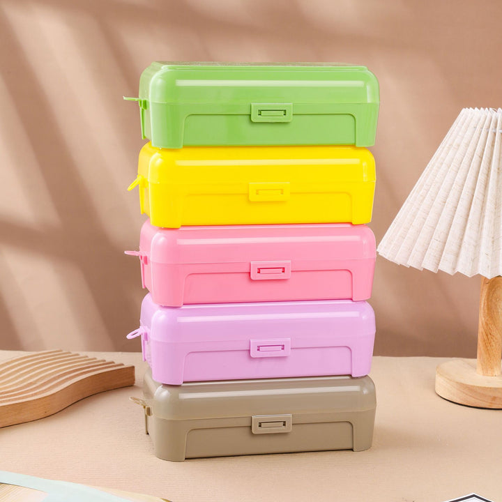 Compact Multi-Section Clear Organizer Box Kalsten