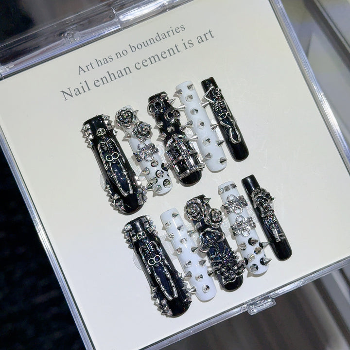 Gothic-Themed Nail Art Set