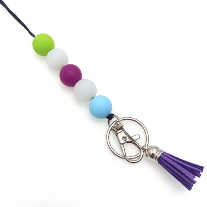 Colorful Beaded Keychain Holder Kalsten