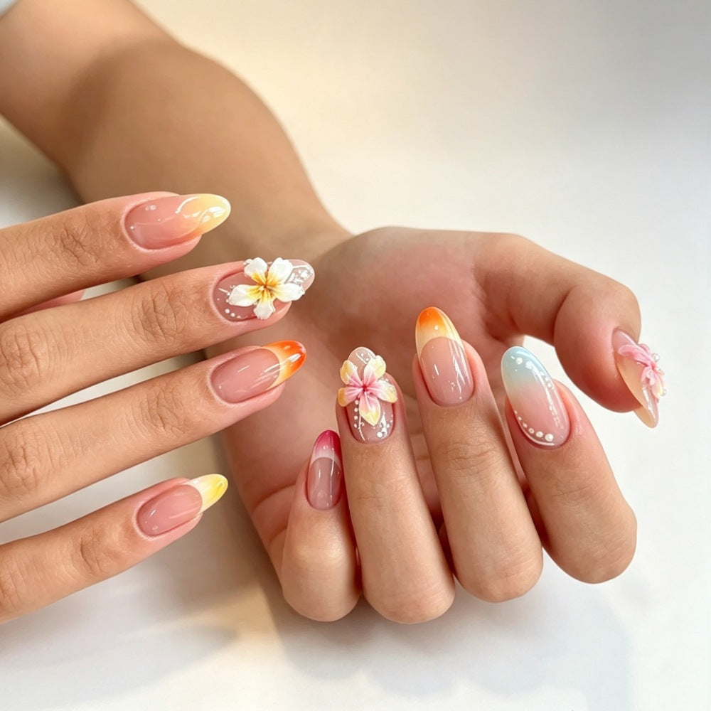 Floral Design Press-On Nails
