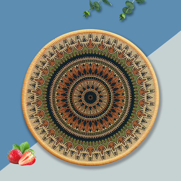 Decorative Round Floor Mat Kalsten