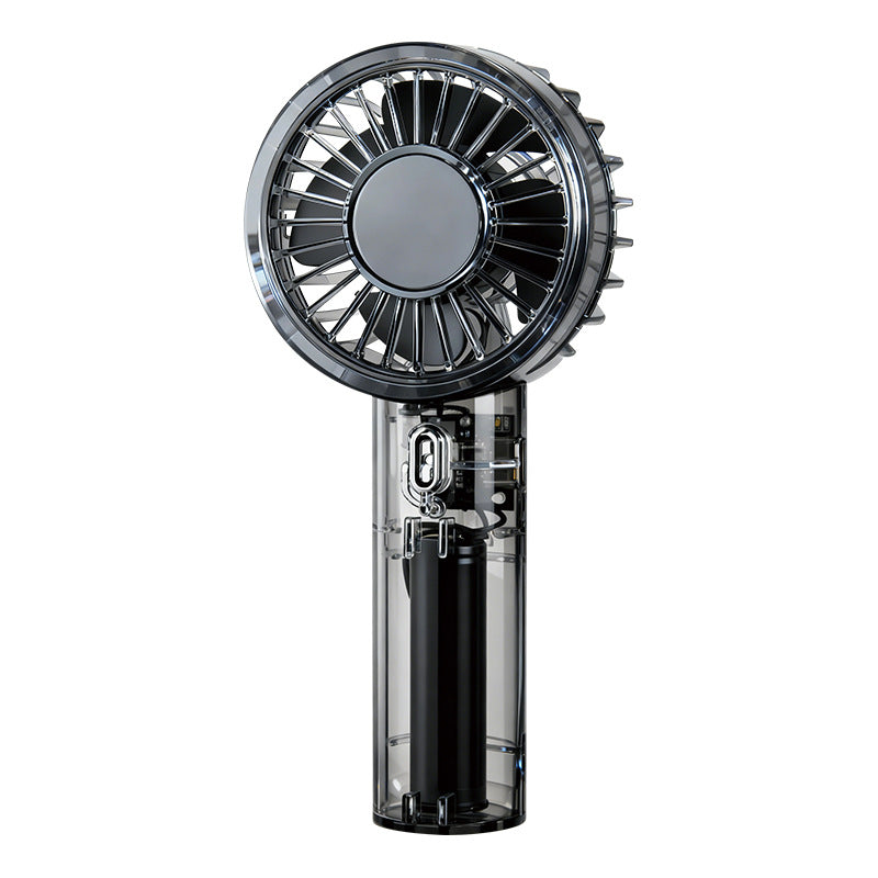 Unisex Portable High-Speed Hand Fan with Transparent Housing Construction Kalsten
