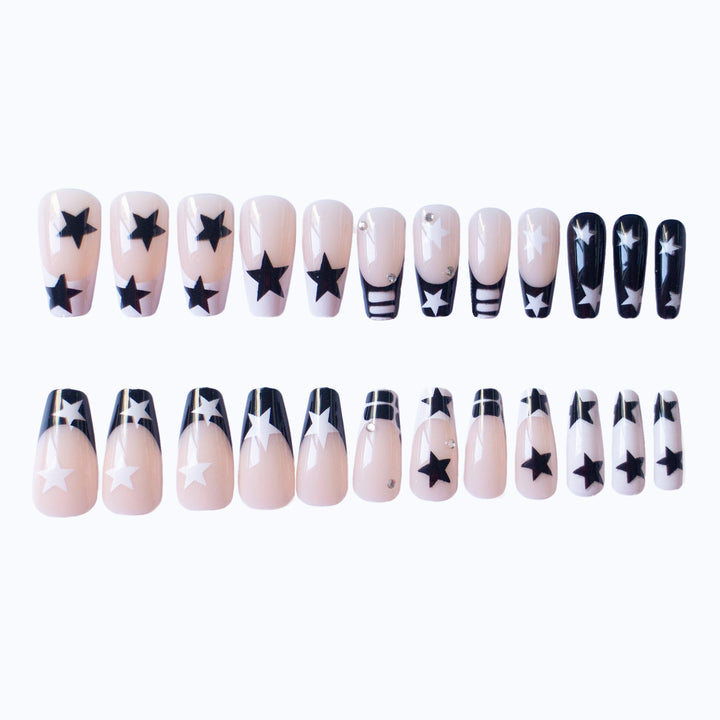 Artistic Star Pattern Nail Art Set