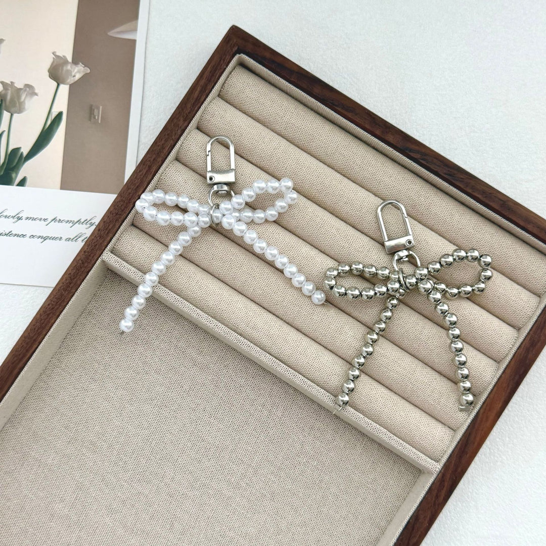Elegant Pearl Bow Keychain Kalsten