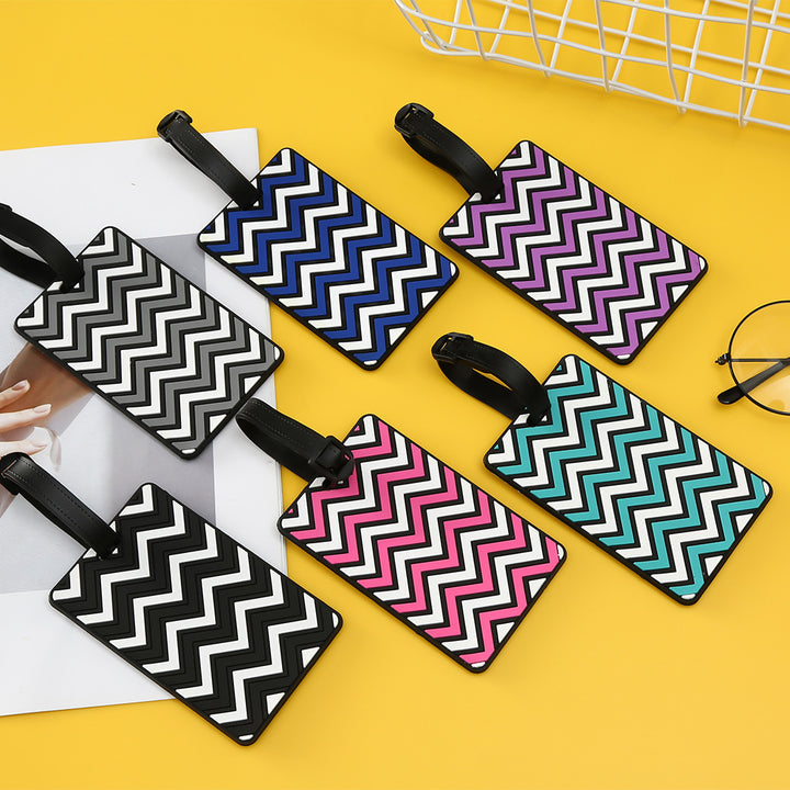 Women's Luggage Tag with Modern Zigzag Pattern Kalsten