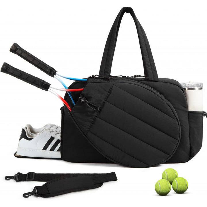 Multifunctional sports bag with integrated compartments for tennis accessories Kalsten