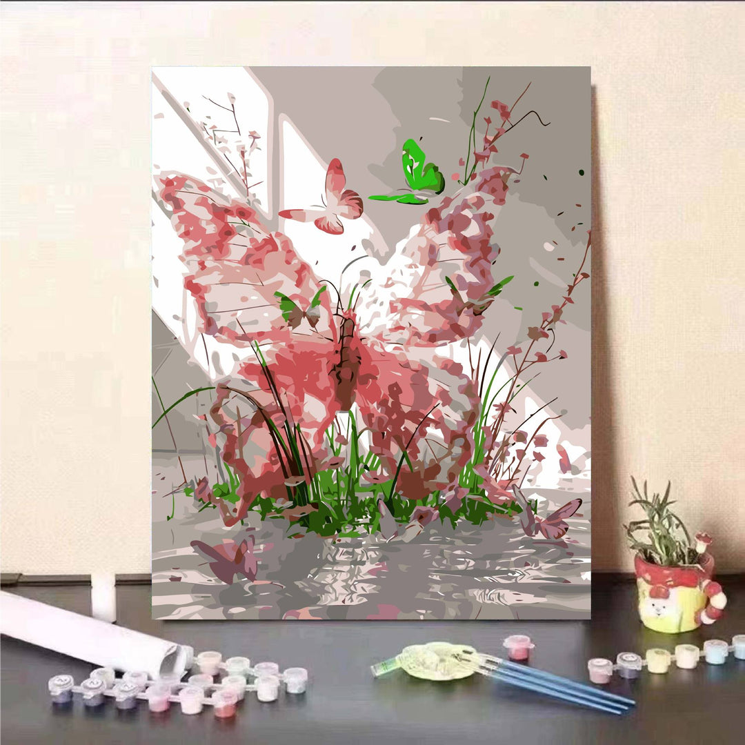 Floral Fantasy Paint by Numbers Wall Art Kalsten
