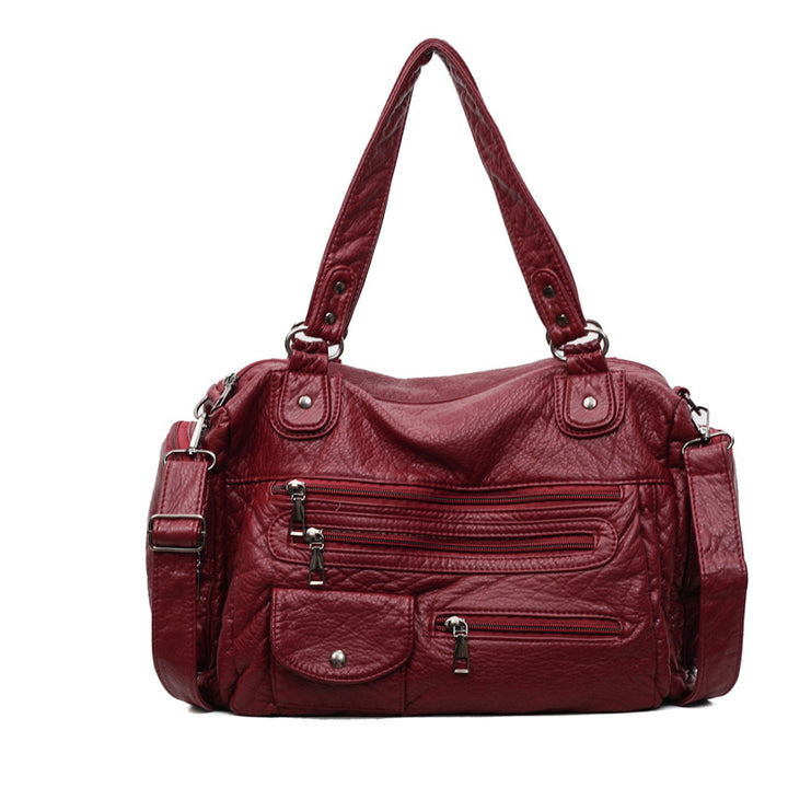 Multi-Zippered Handbag