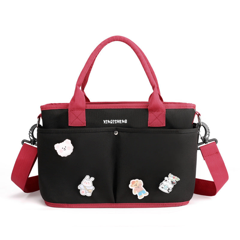 Multi-Pocket Floral Pattern Tote Bag Kalsten