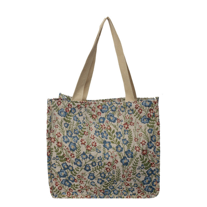 Floral Printed Shopping Tote Bag