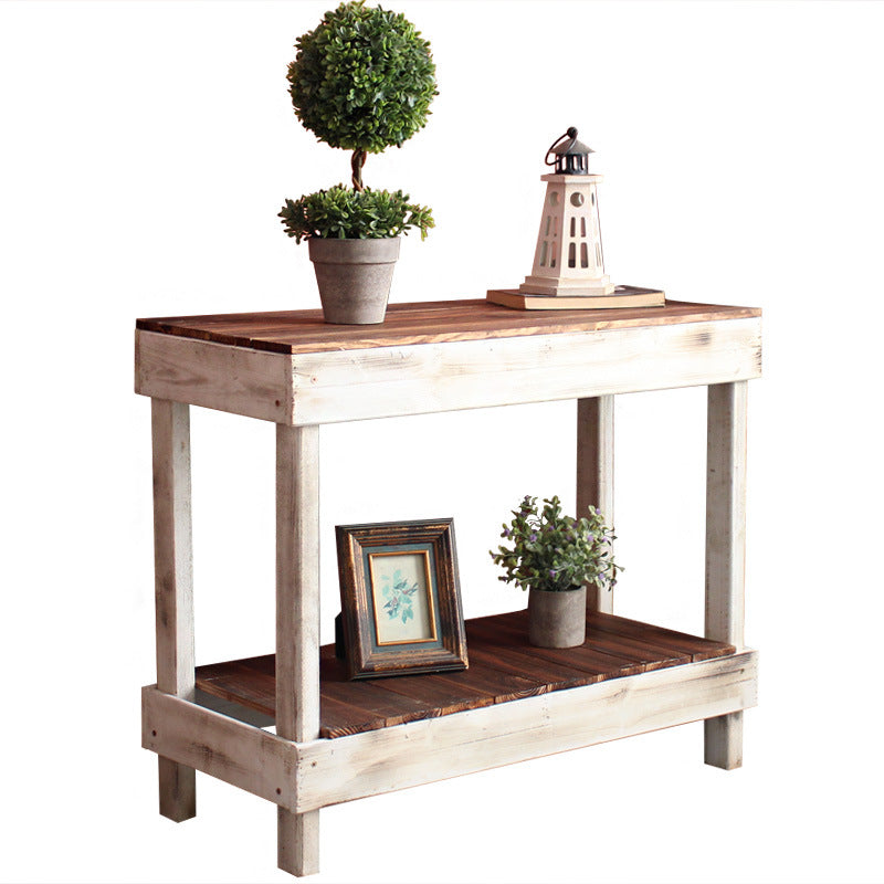 Handmade side table made of solid wood Kalsten