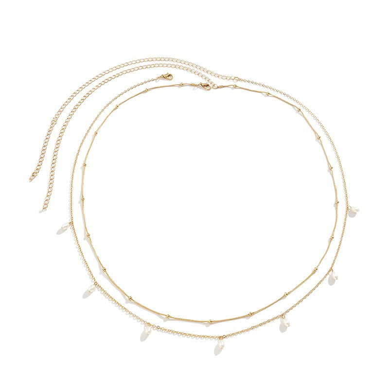 Elegant Layered Chain Necklace Kalsten