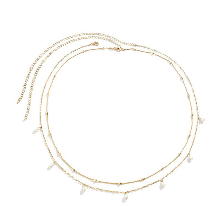 Elegant Layered Chain Necklace Kalsten