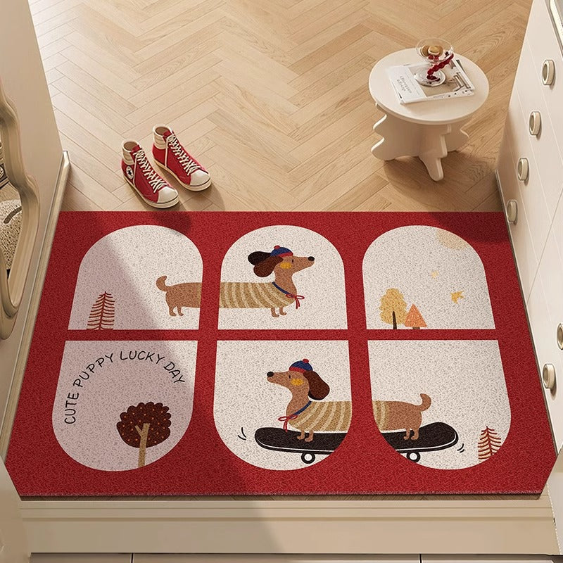 Fun Dog-Themed Indoor Welcome Mat