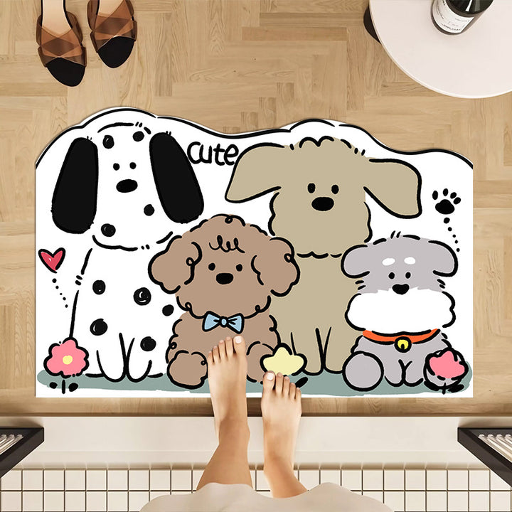 Cute Cartoon-Themed Indoor Area Mat