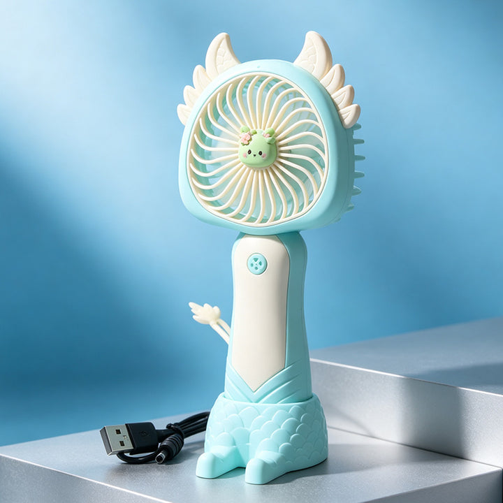 Women's portable hand fan with cute cat design Kalsten