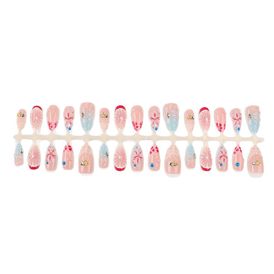 Nail art set with maritime motifs and luxurious glitter accents Kalsten