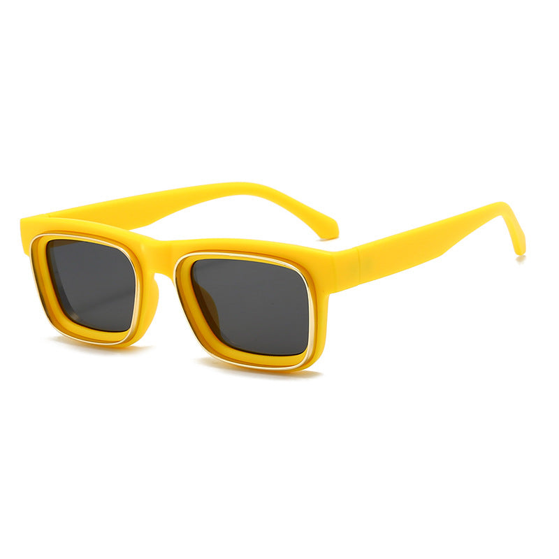 Women's fashionable square sunglasses with contrasting frame Kalsten