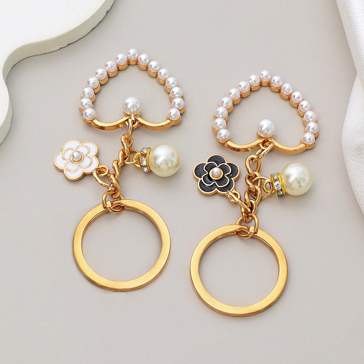 Keychain with heart and flower motif Kalsten