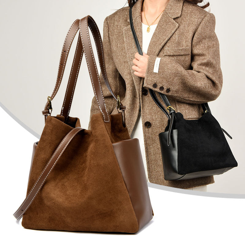Suede Bucket Handbag Kalsten