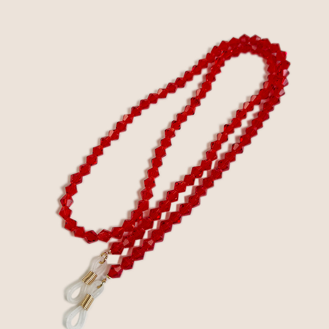 Beaded Eyewear Chain with Clear Tips Kalsten
