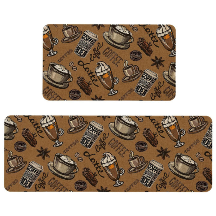 Non-Slip Geometric Print Kitchen Mat Set Kalsten