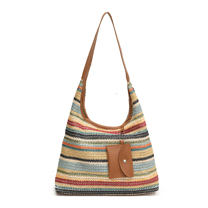 Bohemian Woven Straw Shoulder Bag
