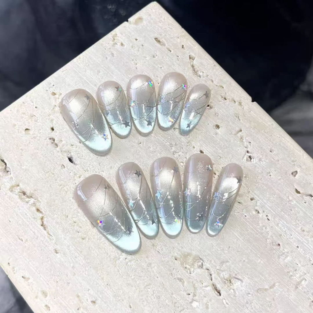 Premium Glitter Press-On Nail Tips Kalsten