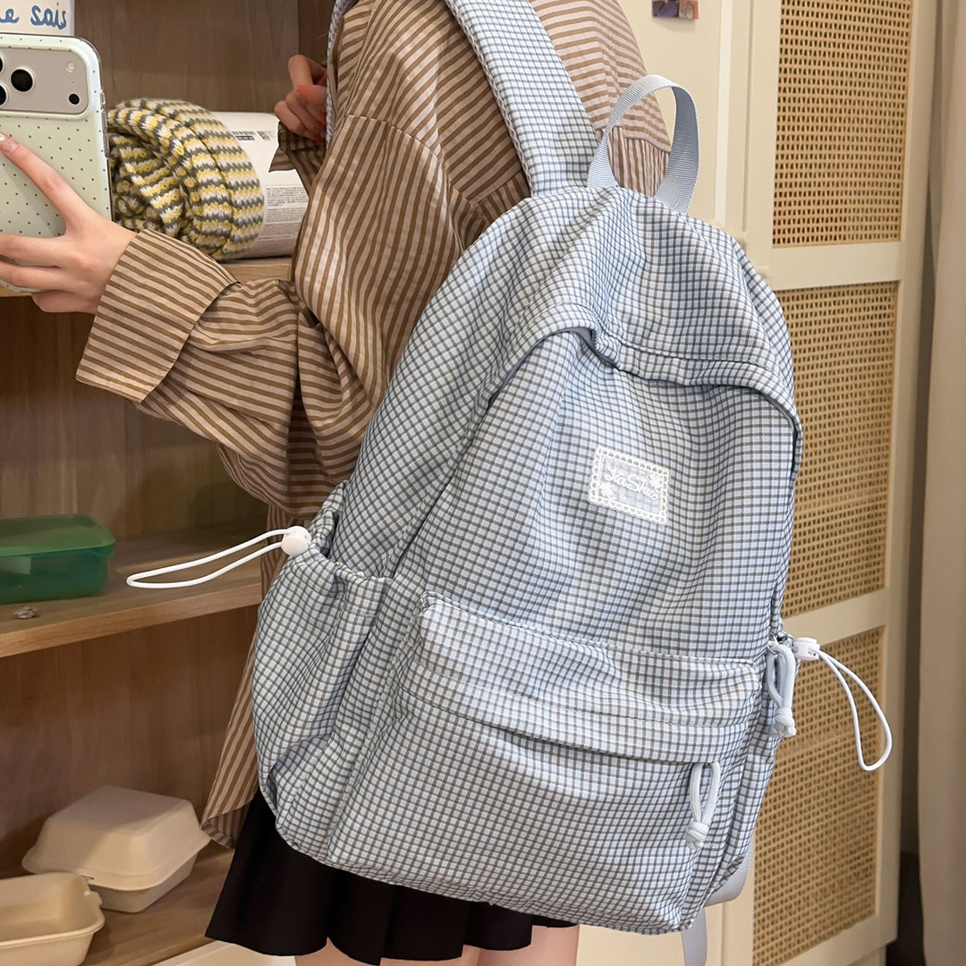 Stylish Grid-Patterned Daypack Kalsten