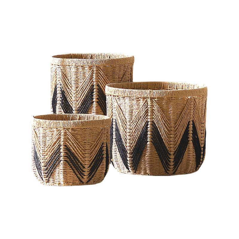 Storage basket with stylish zigzag pattern Kalsten