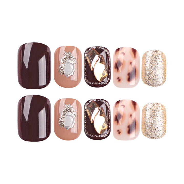 Artful Nail Art with Bow and Heart Design Kalsten