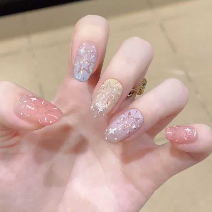 Artistic Starry Nail Art Kalsten