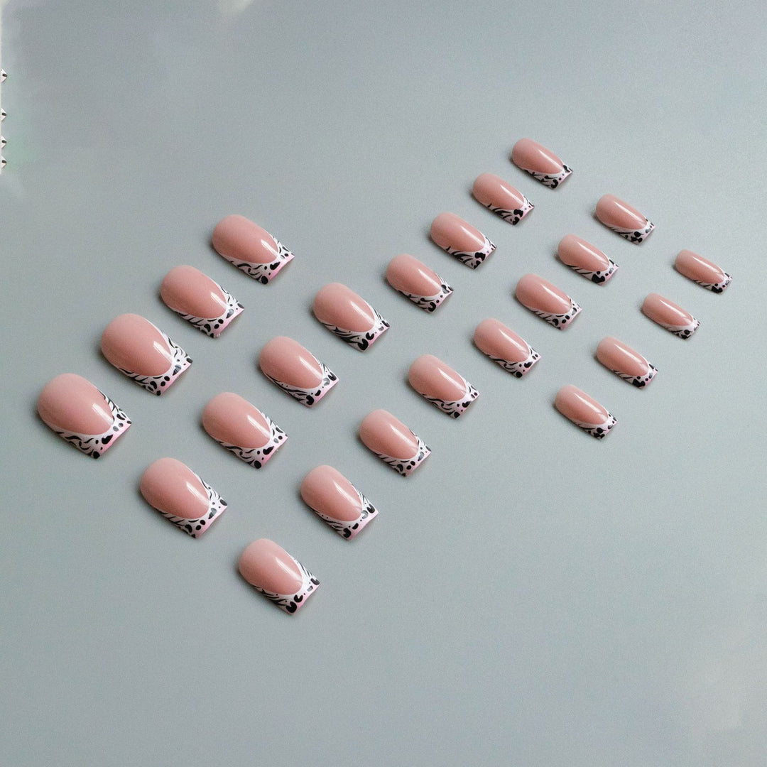 Decorative French Tip Nail Art Set