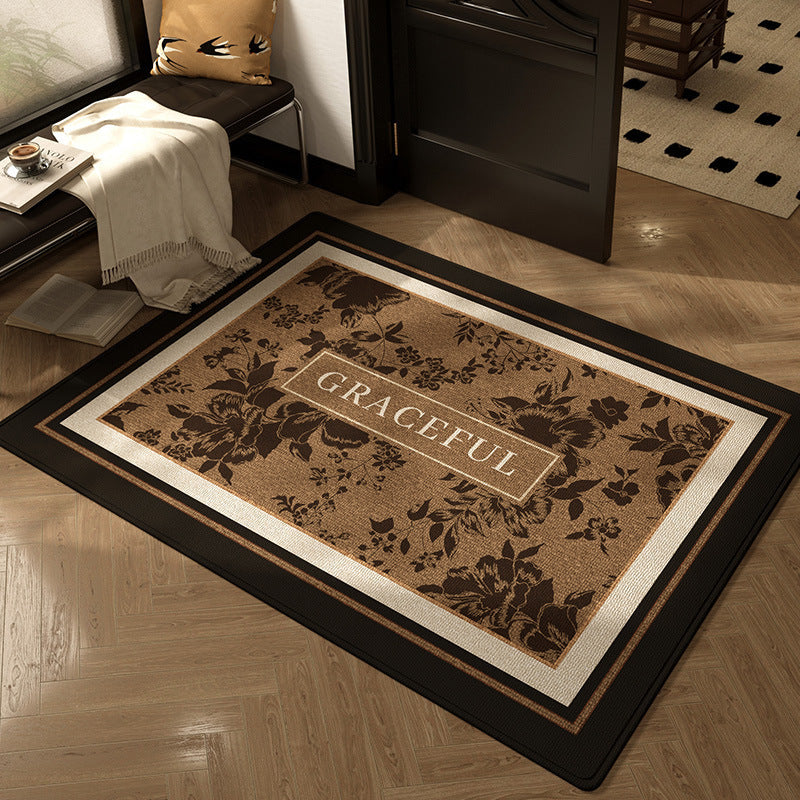 Vintage Floral Area Mat Kalsten
