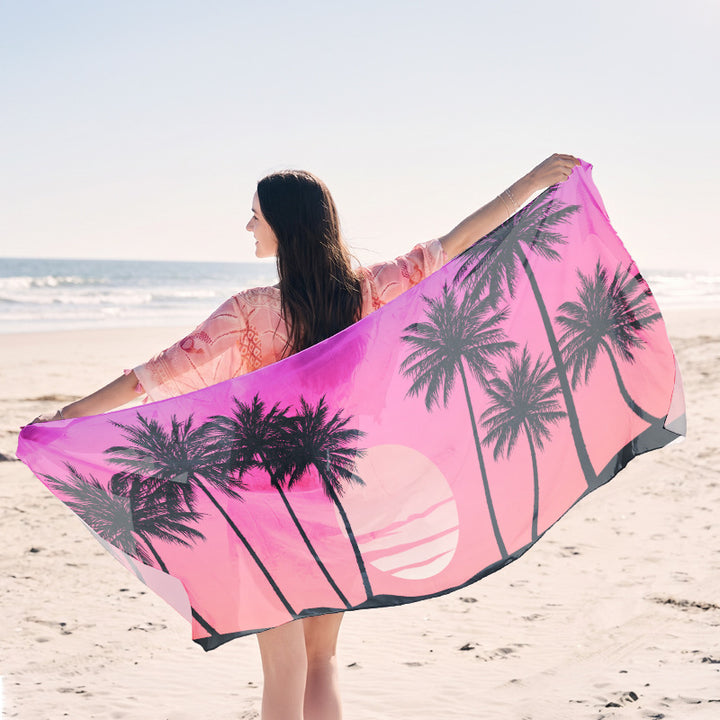 Beach towel with creative jellyfish pattern made of lightweight fabric Kalsten