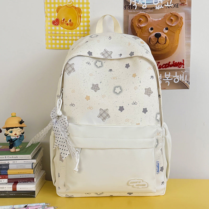 Fun Decorative Star-Patterned Backpack Kalsten
