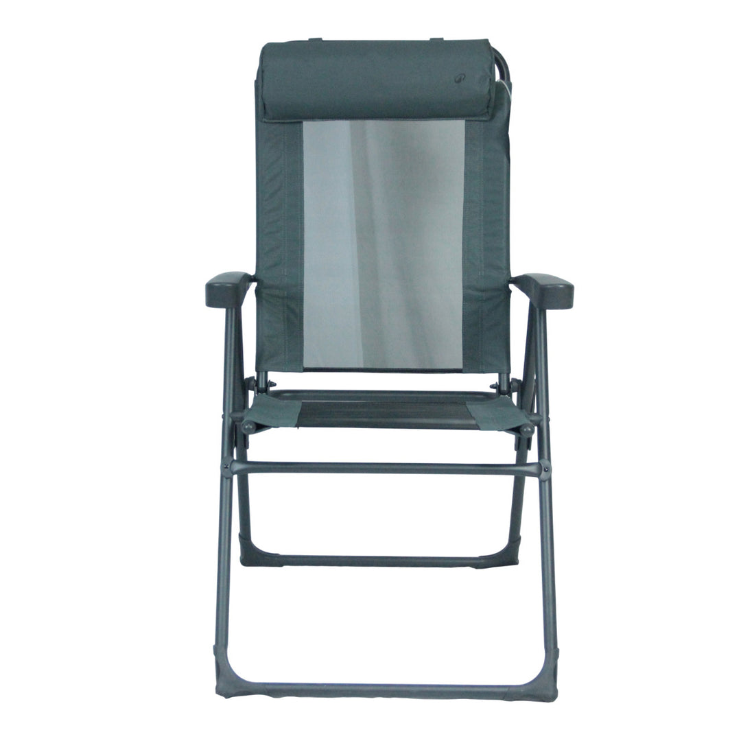 Recliner with ergonomic headrest and folding mechanism Kalsten