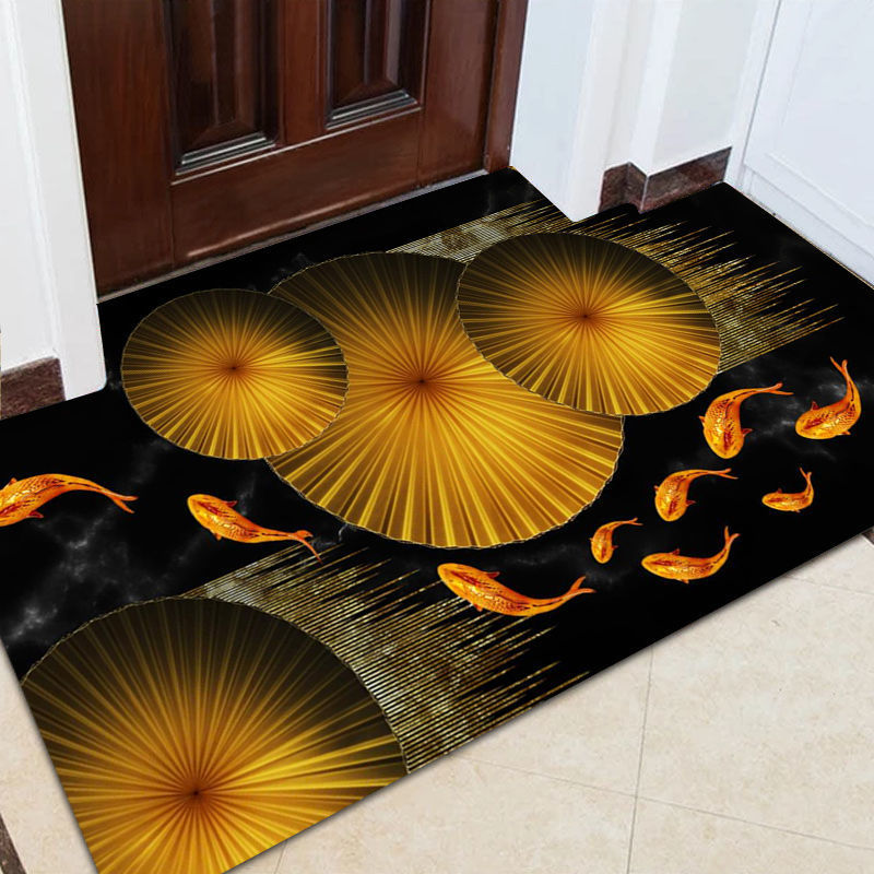 Artistic Fish-Themed Entry Mat