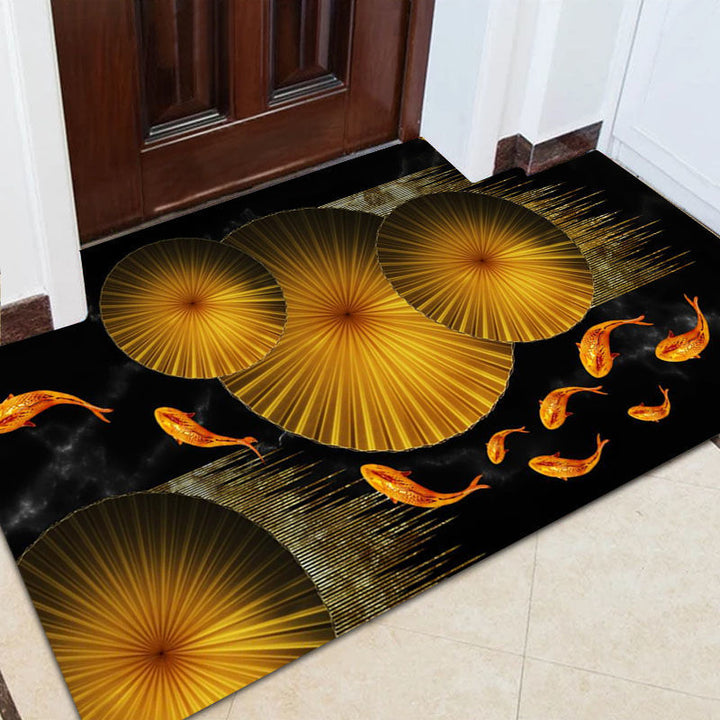Artistic Fish-Themed Entry Mat