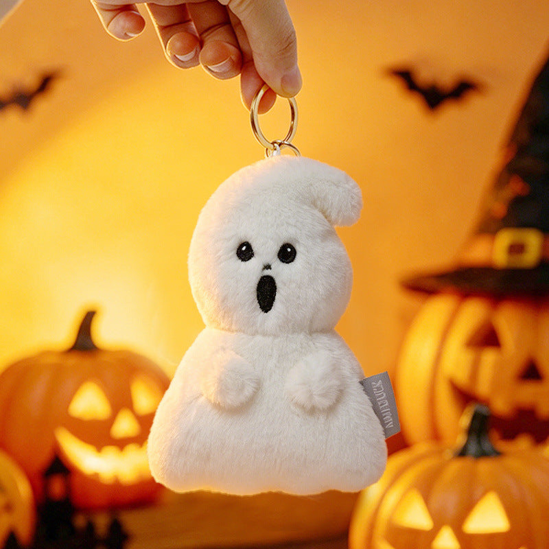 Cozy decorative pumpkin plush pillow with face and velvet feet