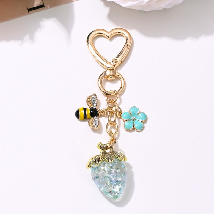 Keychain with Fruity Strawberry Design Kalsten