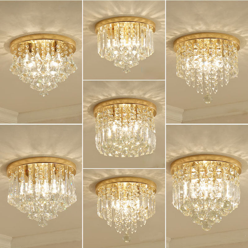 Crystal Flush Mount Ceiling Light