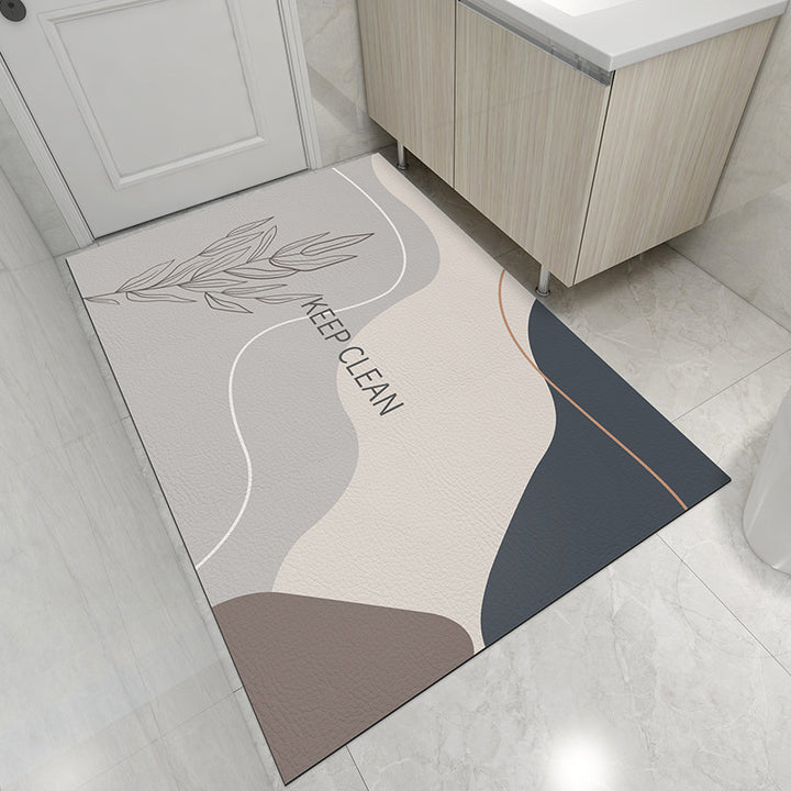 Abstract Design Bath Mat for Bathroom