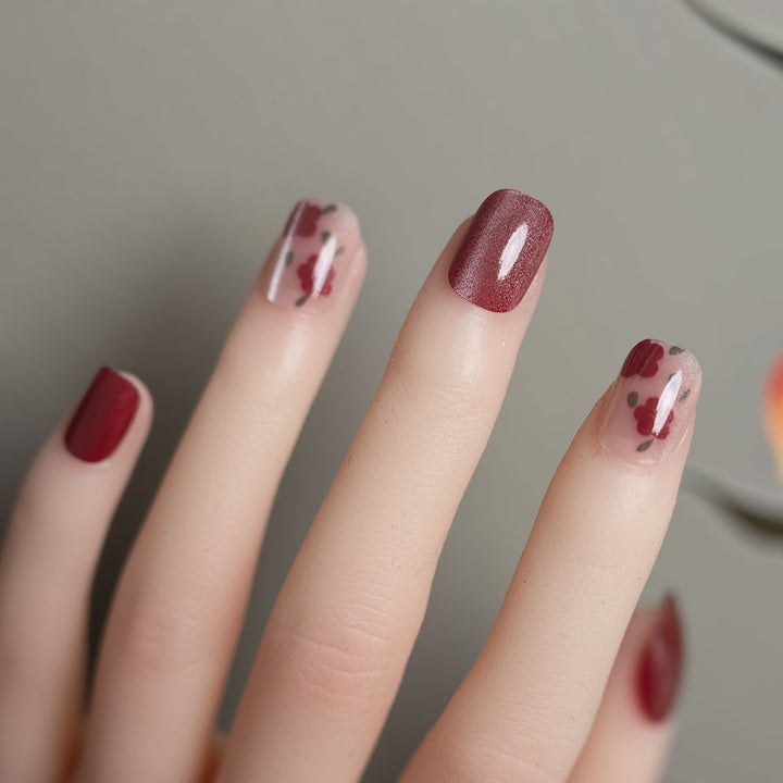 Decorative Floral Press-On Nails  1791110563