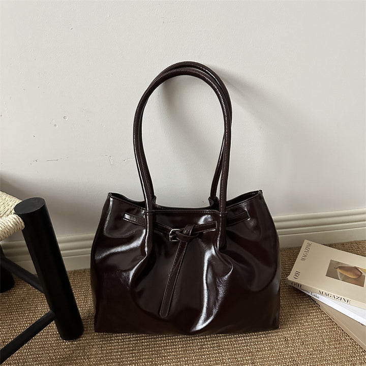 Elegant Glossy Handheld Tote Bag