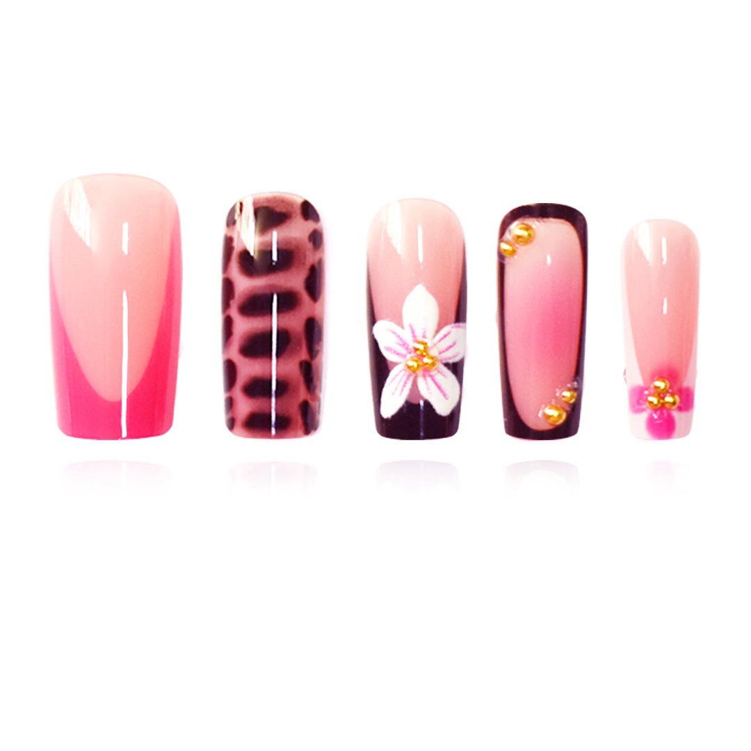 Artistic Floral Press-On Nail Extensions Kalsten 1787913978