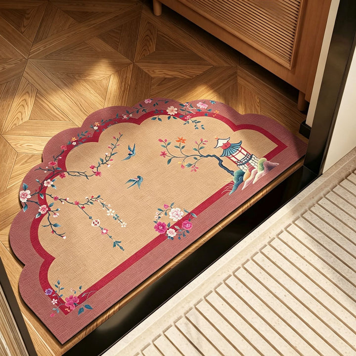 Decorative Scalloped Area Rug